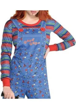 AMSCAN Plus Size Chucky Classic Women's Costume 11 AMSCAN Plus Size Chucky Classic Women's Costume -Halloween Costumes womens plus chucky costume alt 4