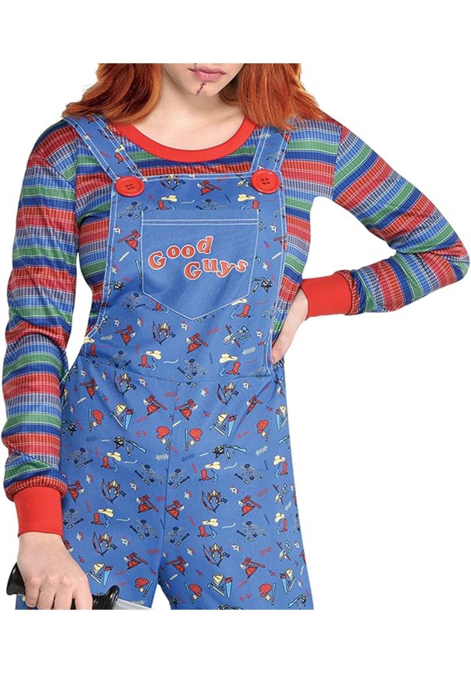 AMSCAN Plus Size Chucky Classic Women's Costume 7 AMSCAN Plus Size Chucky Classic Women's Costume - Image 5