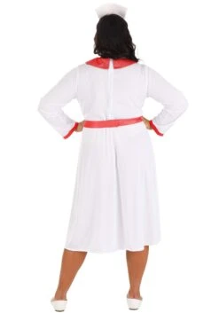 Plus Women's Classic Nurse Costume -Halloween Costumes womens plus classic nurse costume alt 3