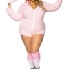 LEG AVENUE Women's Sexy Cuddle Bunny Plus Size Costume -Halloween Costumes womens plus cuddle bunny costume