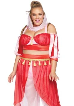 LEG AVENUE Adult's Plus Size Dreamy Genie Costume 7 LEG AVENUE Adult's Plus Size Dreamy Genie Costume -Halloween Costumes womens plus dreamy genie costume alt 1