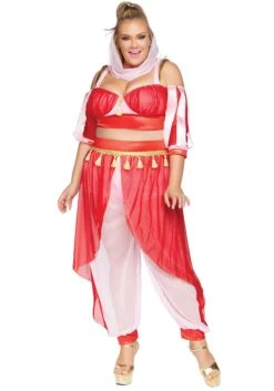 LEG AVENUE Adult's Plus Size Dreamy Genie Costume 9 LEG AVENUE Adult's Plus Size Dreamy Genie Costume -Halloween Costumes womens plus dreamy genie costume alt 3