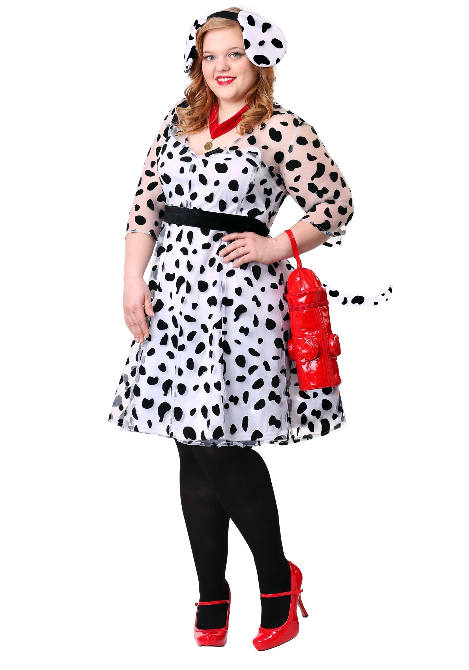 Women's Plus Size Dressy Dalmatian Costume 3 Women's Plus Size Dressy Dalmatian Costume