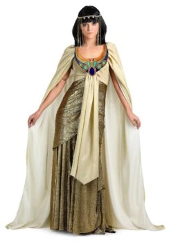 Women's Plus Size Golden Cleopatra Costume Dress