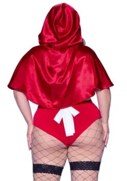 LEG AVENUE Plus Size Naughty Miss Red Costume For Women -Halloween Costumes womens plus naughty miss red costume alt 2