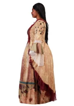 Plus Size Deluxe Disney Pirates Of The Caribbean Tia Dalma Costume For Women -Halloween Costumes womens plus pirates caribbean tia dalma costume alt 2
