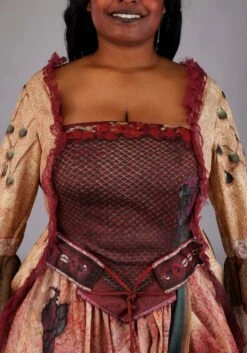 Plus Size Deluxe Disney Pirates Of The Caribbean Tia Dalma Costume For Women -Halloween Costumes womens plus pirates caribbean tia dalma costume alt 4