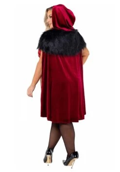 Roma Women's Plus Size Playboy Bunny Red Riding Hood Costume -Halloween Costumes womens plus playboy red riding hood costume alt 1