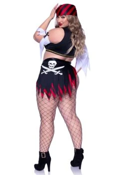 LEG AVENUE Plus Size Women's Sexy Wicked Pirate Wench Costume 6 LEG AVENUE Plus Size Women's Sexy Wicked Pirate Wench Costume -Halloween Costumes womens plus sexy wicked pirate wench costume alt 2