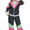 Fun World Plus Size 80's Track Suit Costume For Women -Halloween Costumes womens plus size 80s track suit costume