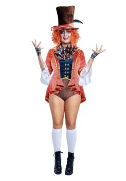 Women's Plus Size Adventurous Hatter Costume