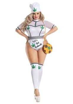 Women's Plus Size Baked Chef Costume