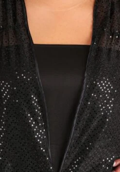 Plus Size Women's Black Jazz Flapper Costume 11 Plus Size Women's Black Jazz Flapper Costume -Halloween Costumes womens plus size black jazz flapper costume alt 3