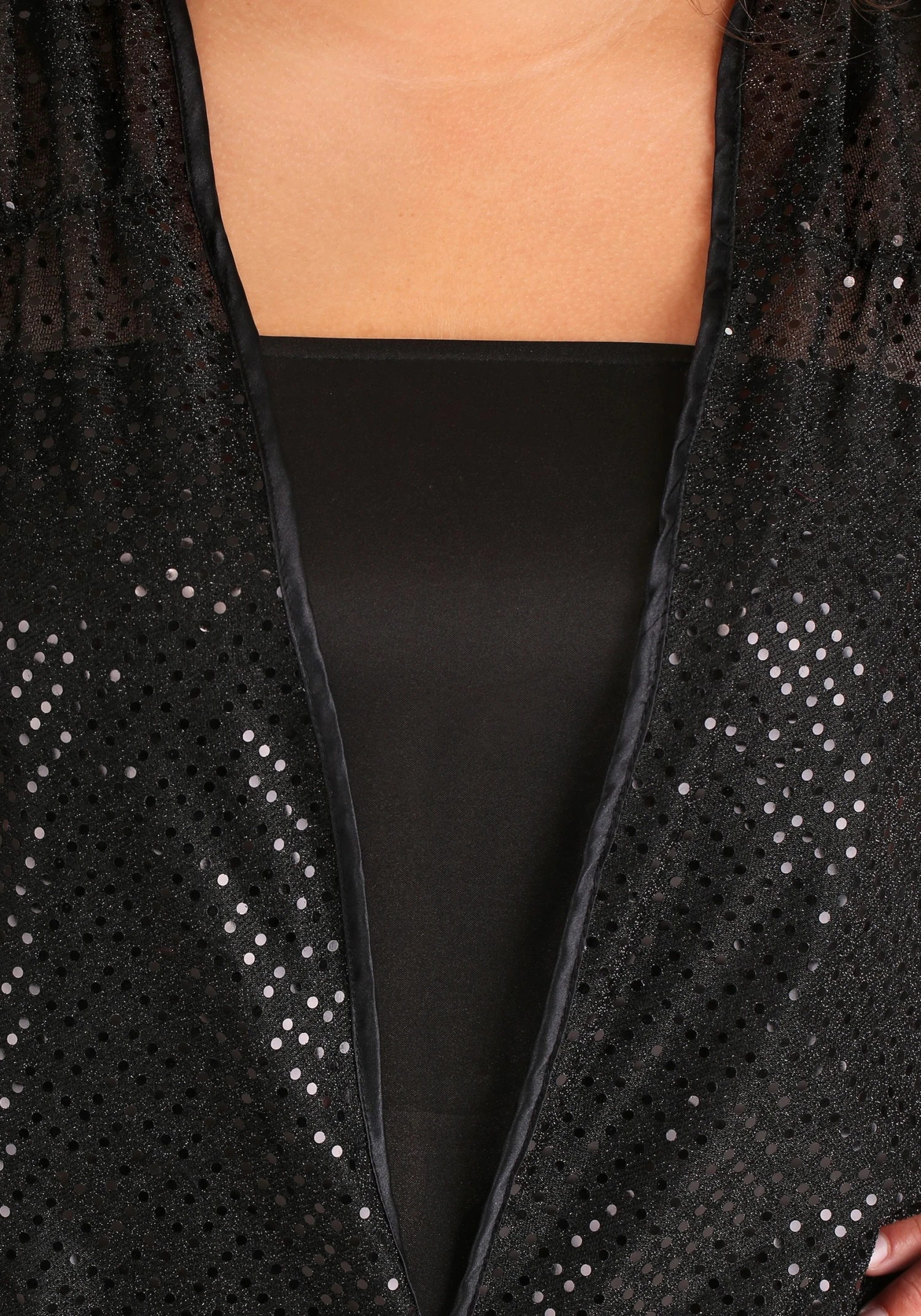 Plus Size Women's Black Jazz Flapper Costume 6 Plus Size Women's Black Jazz Flapper Costume - Image 4