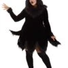 Women's Plus Size Black Wolf Costume Dress