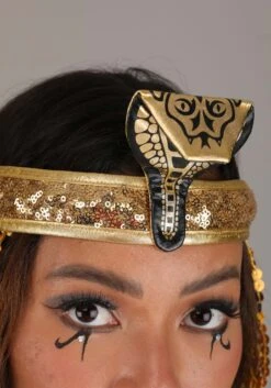 Women's Plus Size Commanding Cleopatra Costume 11 Women's Plus Size Commanding Cleopatra Costume -Halloween Costumes womens plus size commanding cleopatra costume alt 3