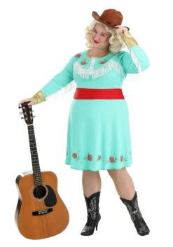 Women's Plus Size Country Star Costume Dress 13 Women's Plus Size Country Star Costume Dress -Halloween Costumes womens plus size country star costume alt 5