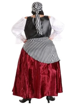 Plus Size Deluxe Pirate Wench Costume 13 Plus Size Deluxe Pirate Wench Costume -Halloween Costumes womens plus size deluxe pirate wench costume alt 5