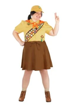 Plus Size Disney And Pixar Wilderness Explorer UP Costume For Women -Halloween Costumes womens plus size disney pixar up wilderness exp alt 9