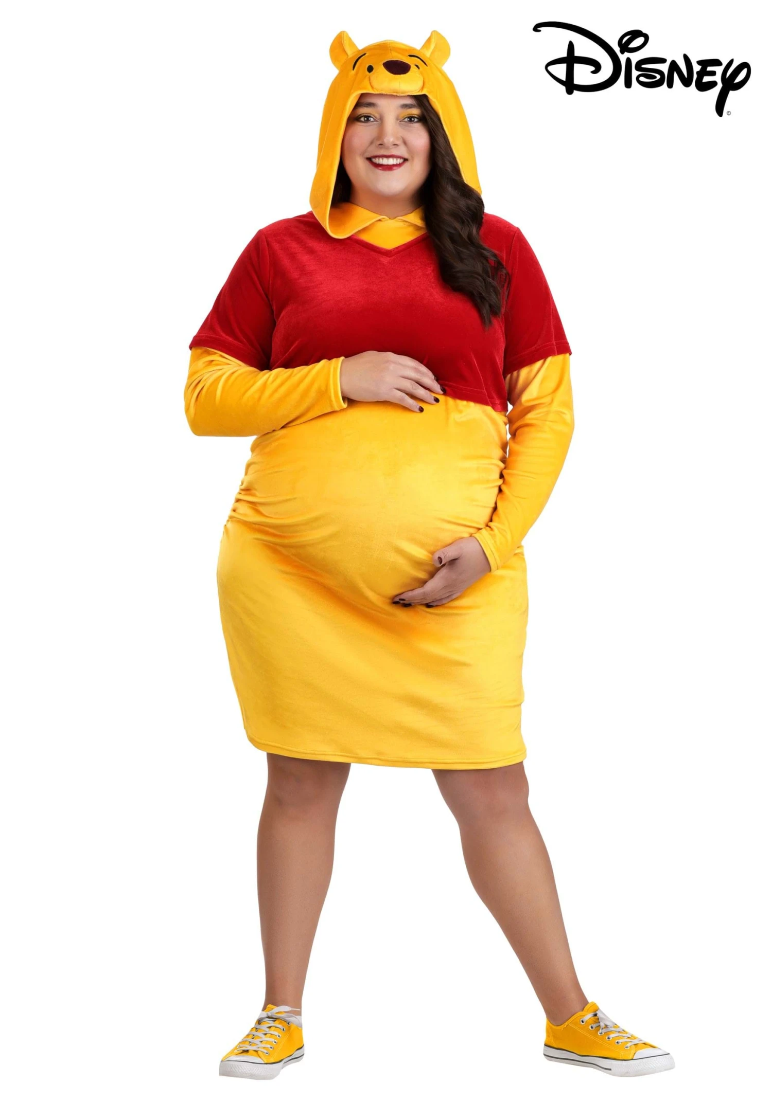 Plus Size Disney Winnie The Pooh Maternity Women's Costume 3 Plus Size Disney Winnie The Pooh Maternity Women's Costume
