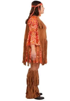 Plus Size Fringe Hippie Women's Costume 15 Plus Size Fringe Hippie Women's Costume -Halloween Costumes womens plus size fringe hippie costume alt 5
