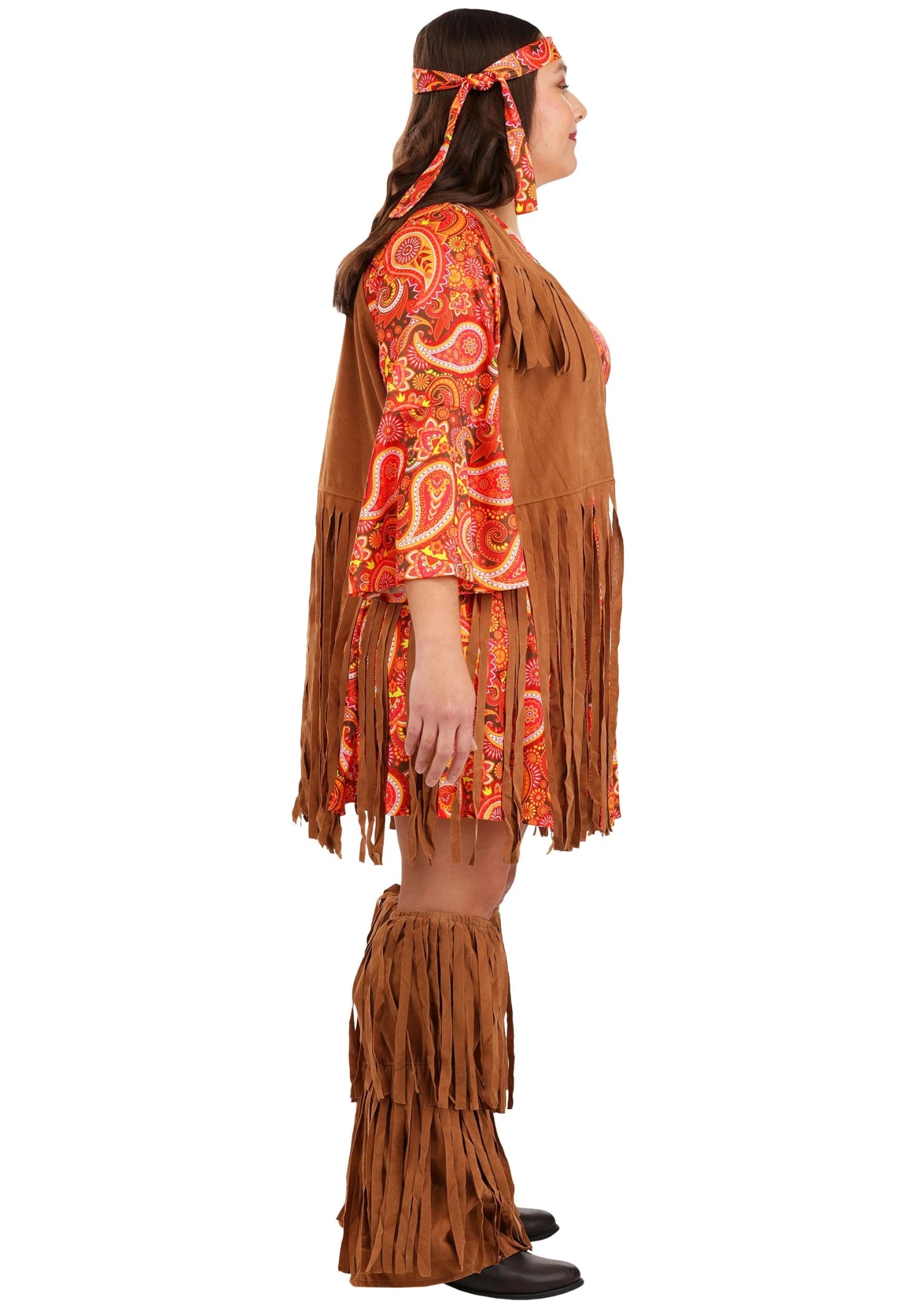 Plus Size Fringe Hippie Women's Costume 8 Plus Size Fringe Hippie Women's Costume - Image 6