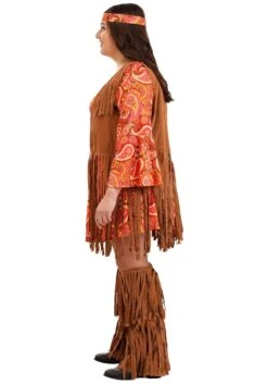 Plus Size Fringe Hippie Women's Costume 16 Plus Size Fringe Hippie Women's Costume -Halloween Costumes womens plus size fringe hippie costume alt 6
