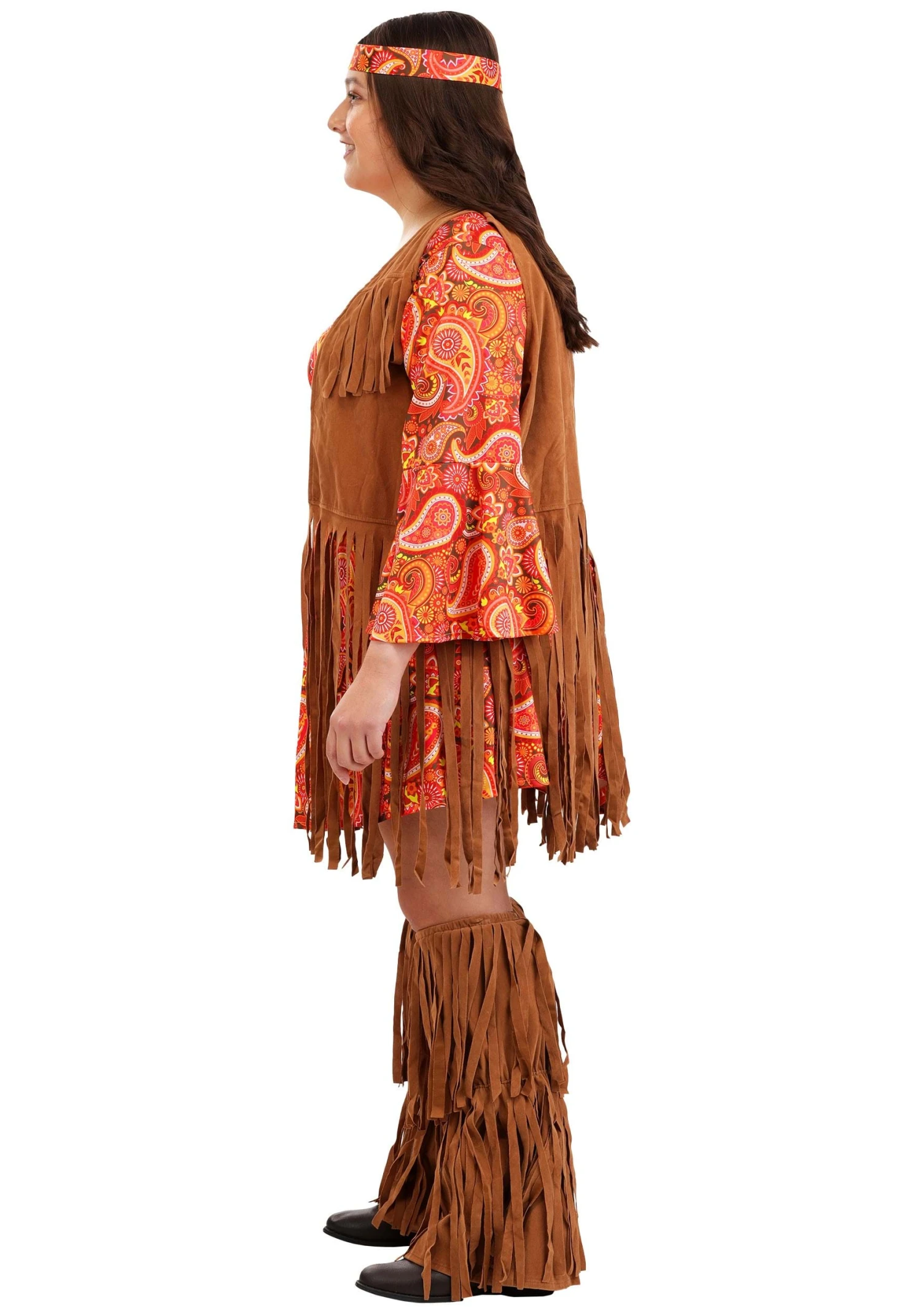Plus Size Fringe Hippie Women's Costume 9 Plus Size Fringe Hippie Women's Costume - Image 7