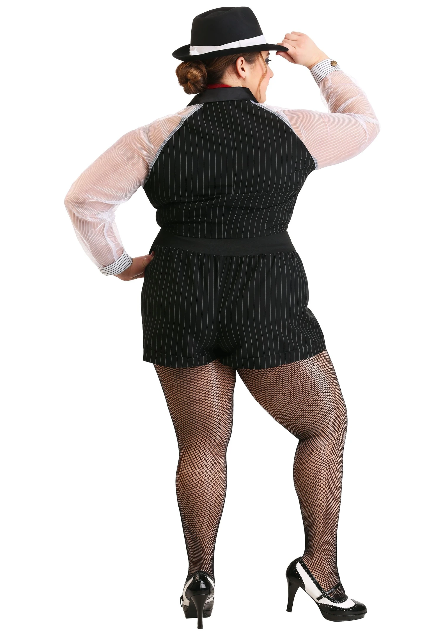 Women's Plus Size Gangster Gal Costume 4 Women's Plus Size Gangster Gal Costume - Image 2
