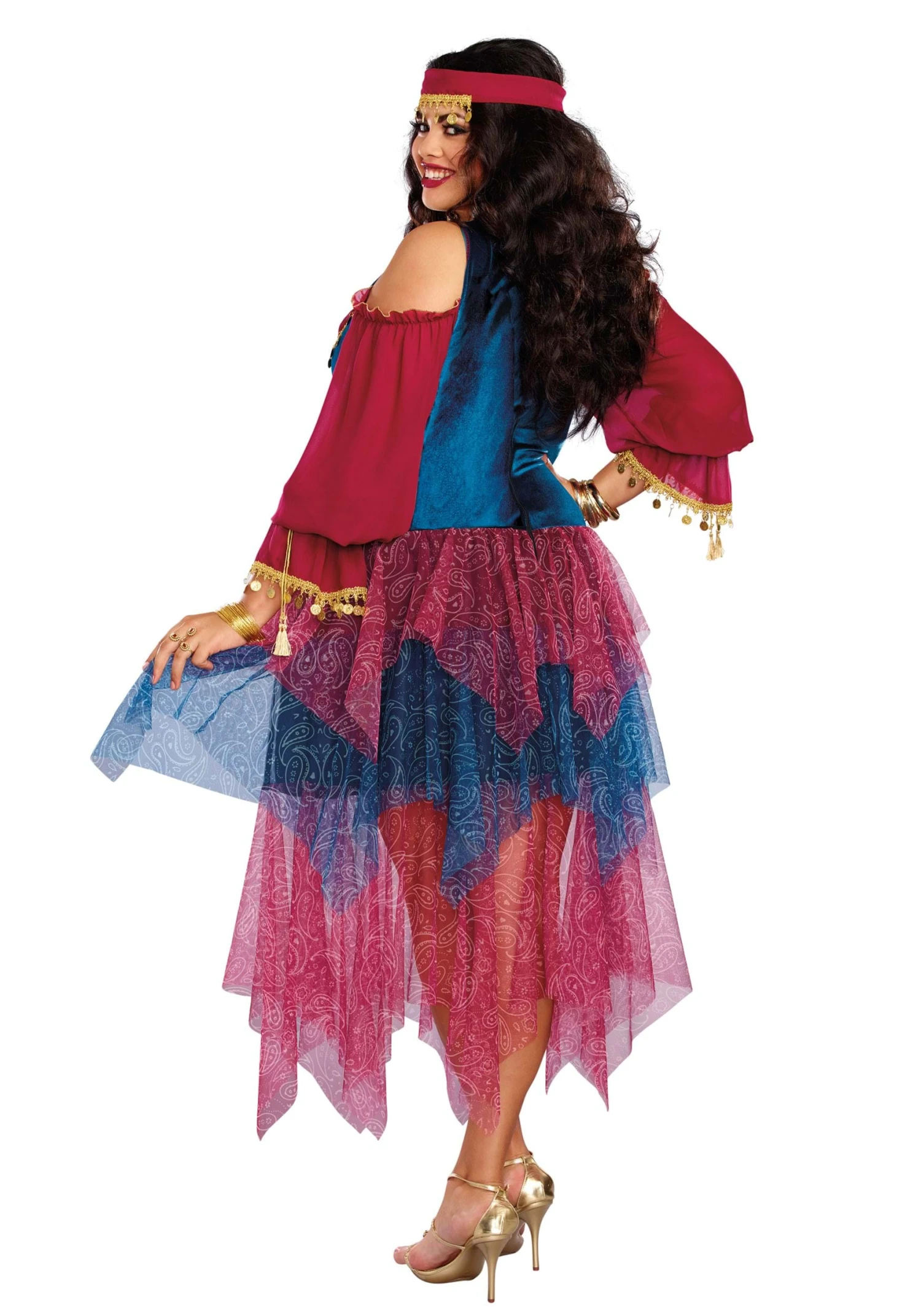 Dreamgirl Plus Size Mystical Fortune Teller Women's Costume 4 Dreamgirl Plus Size Mystical Fortune Teller Women's Costume - Image 2
