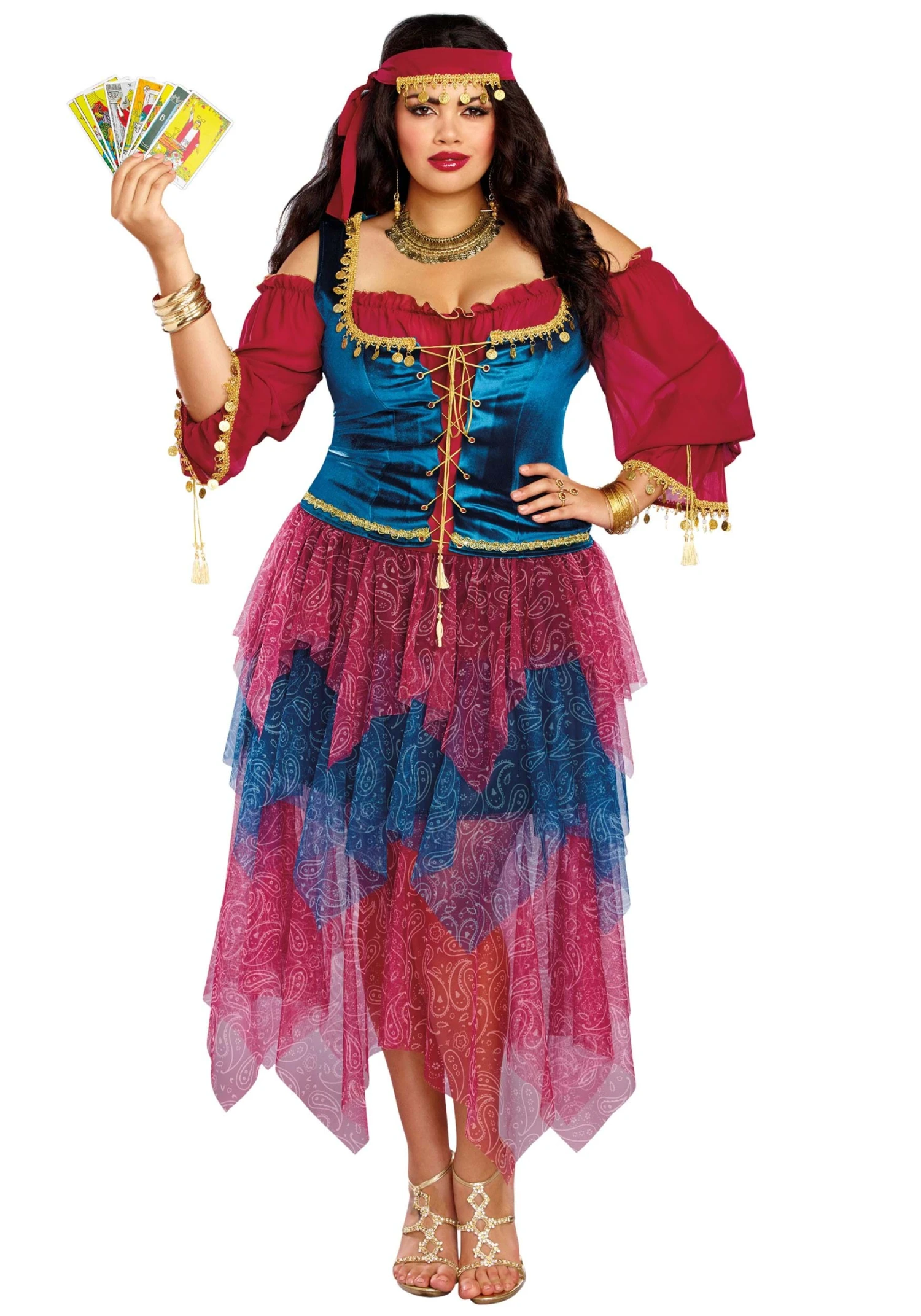 Dreamgirl Plus Size Mystical Fortune Teller Women's Costume 3 Dreamgirl Plus Size Mystical Fortune Teller Women's Costume