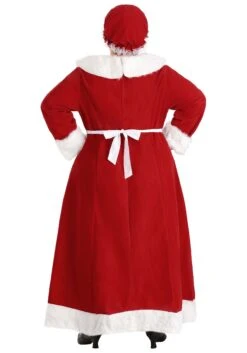 Plus Size Mrs Claus Deluxe Women's Costume -Halloween Costumes womens plus size mrs claus costume alt 6