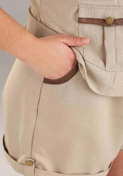 Women's Plus Size Paleontologist Costume -Halloween Costumes womens plus size paleontologist costume alt 3