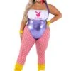 Roma Plus Size Womens Playboy 80s Workout Costume 2 Roma Plus Size Womens Playboy 80s Workout Costume -Halloween Costumes womens plus size playboy 80s workout costume