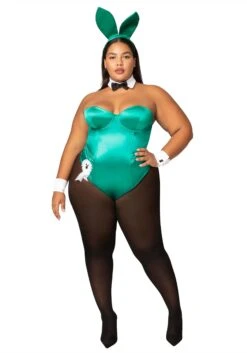 Roma Green Playboy Bunny Plus Size Costume