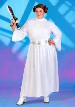 JAZWARES Women's Plus Size Premium Princess Leia Costume 11 JAZWARES Women's Plus Size Premium Princess Leia Costume -Halloween Costumes womens plus size princess leia premium costume alt 1