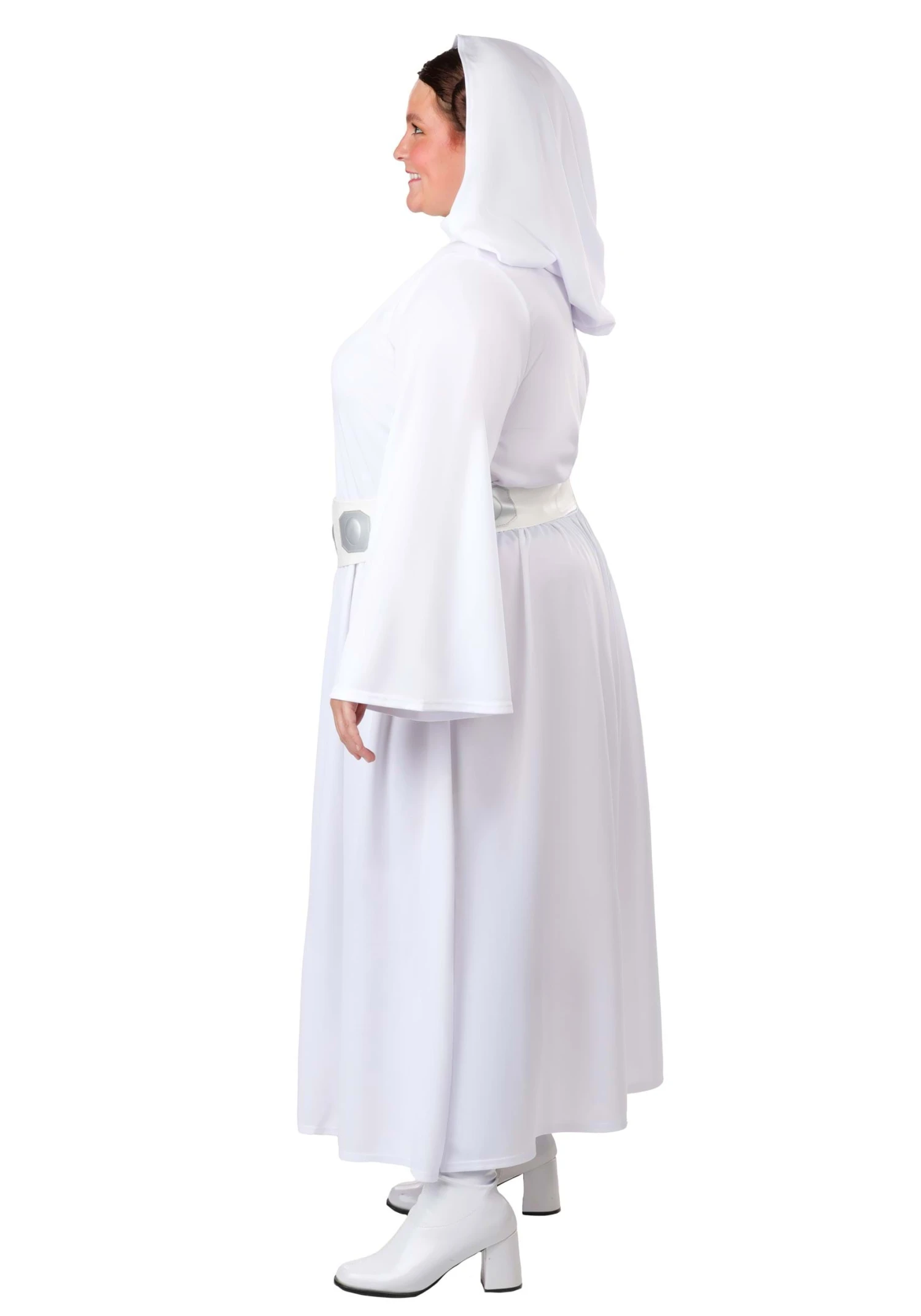 JAZWARES Women's Plus Size Premium Princess Leia Costume 8 JAZWARES Women's Plus Size Premium Princess Leia Costume - Image 6