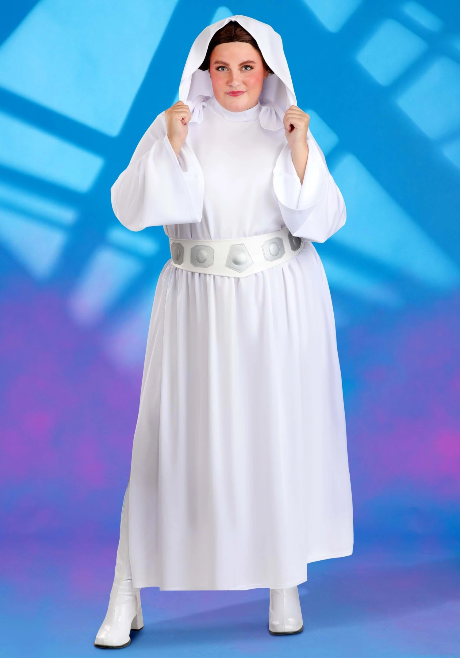 JAZWARES Women's Plus Size Premium Princess Leia Costume 3 JAZWARES Women's Plus Size Premium Princess Leia Costume