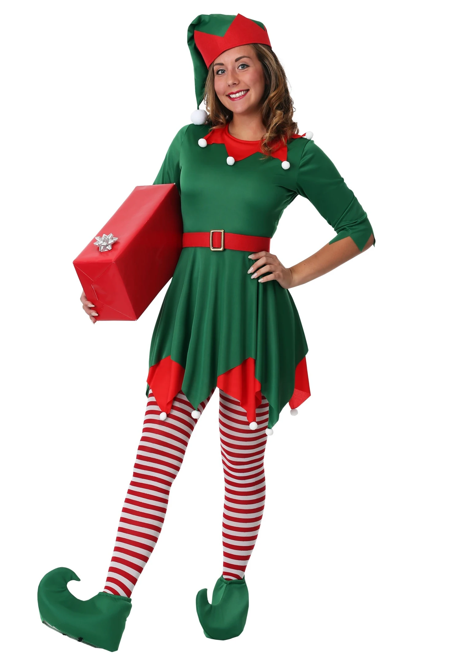 Plus Size Santa's Helper Costume For Women 3 Plus Size Santa's Helper Costume For Women