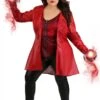 JAZWARES Plus Size Premium Scarlet Witch Costume For Women 1 JAZWARES Plus Size Premium Scarlet Witch Costume For Women -Halloween Costumes womens plus size scarlet witch premium costume
