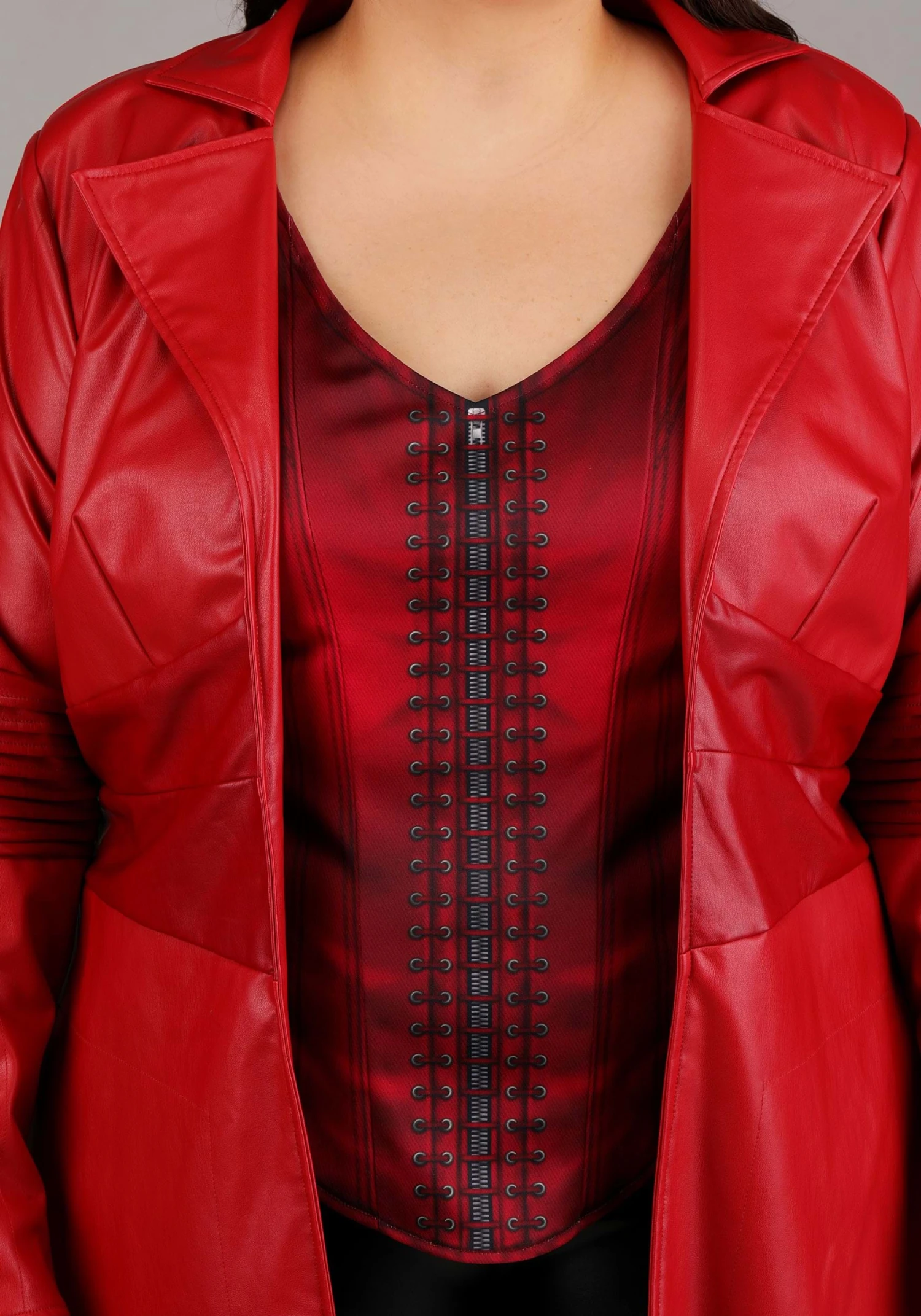 JAZWARES Plus Size Premium Scarlet Witch Costume For Women 8 JAZWARES Plus Size Premium Scarlet Witch Costume For Women - Image 6