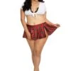 Dreamgirl Women's Plus Size Sexy Tie-Front Crop Top Schoolgirl Costume 1 Dreamgirl Women's Plus Size Sexy Tie-Front Crop Top Schoolgirl Costume -Halloween Costumes womens plus size sexy crop top schoolgirl costume