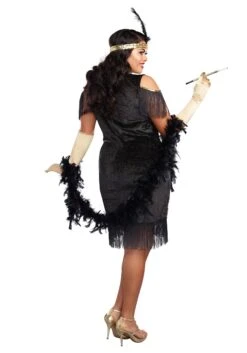 Dreamgirl Women's Plus Size Swanky Flapper Costume -Halloween Costumes womens plus size swanky flapper costume 1