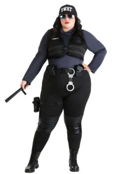 Plus Size Women's SWAT Babe Costume