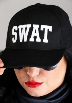 Plus Size Women's SWAT Babe Costume -Halloween Costumes womens plus size swat babe costume alt 3
