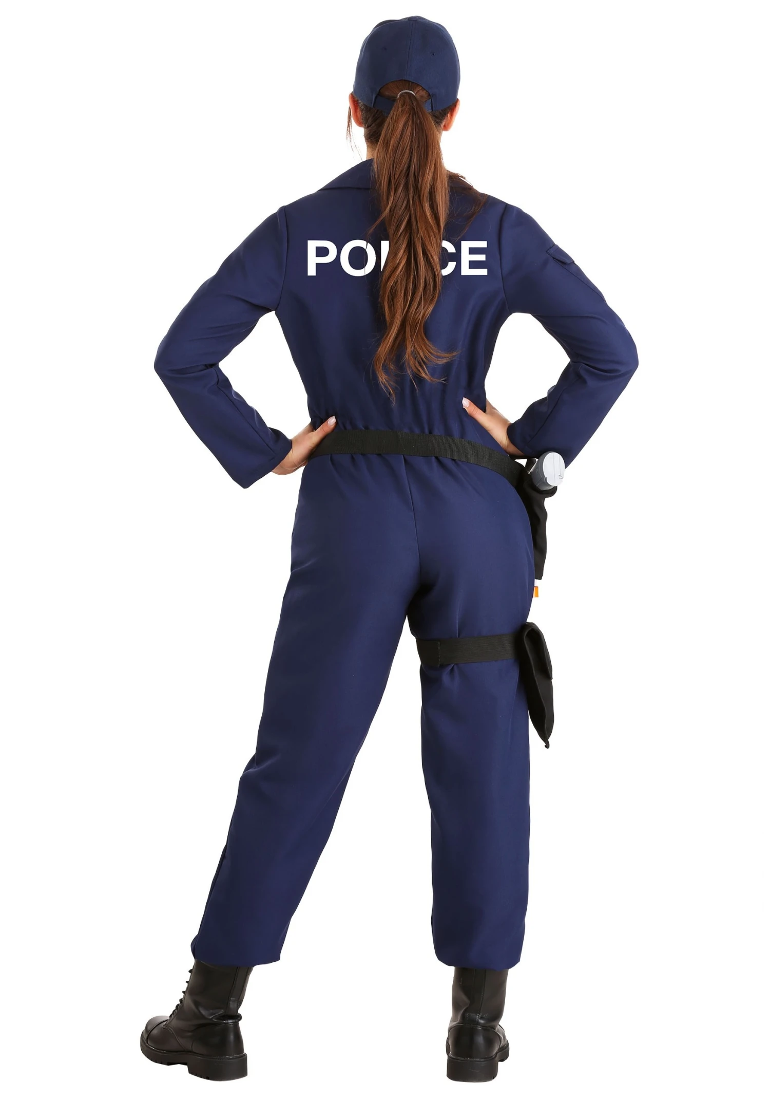Women's Plus Size Tactical Cop Jumpsuit Costume 4 Women's Plus Size Tactical Cop Jumpsuit Costume - Image 2
