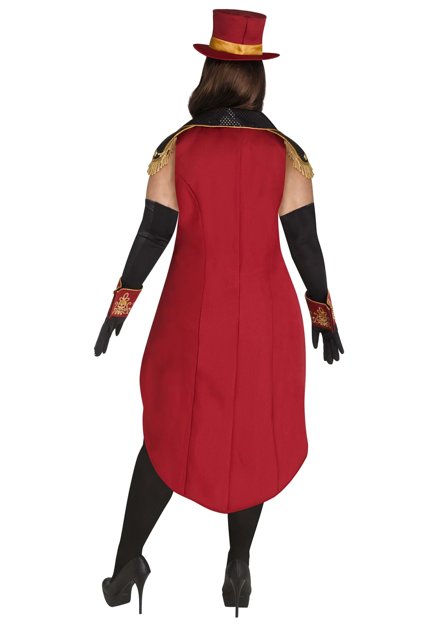 Fun World Women's Plus Size Skeleton Ringmistress Costume 4 Fun World Women's Plus Size Skeleton Ringmistress Costume - Image 2