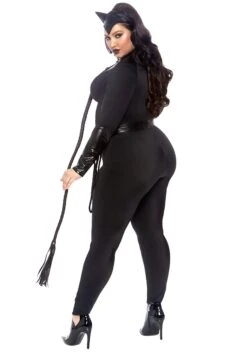 LEG AVENUE Plus Size Sultry Supervillain Costume For Women -Halloween Costumes womens plus sultry supervillian costume alt 2