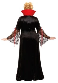 Dreamgirl Plus Size Classic Vampira Costume Dress For Women 7 Dreamgirl Plus Size Classic Vampira Costume Dress For Women -Halloween Costumes womens plus vampira adult costume alt 1