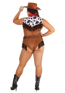 Plus Size Wild West Hottie Women's Costume -Halloween Costumes womens plus wild west hottie costume alt 1